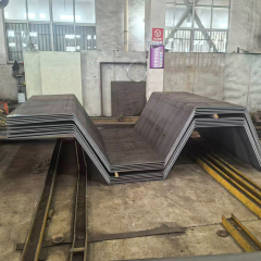 Heavy-duty large section trapezoidal integrated bending corrugated plate