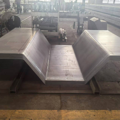Heavy-duty large section trapezoidal integrated bending corrugated plate