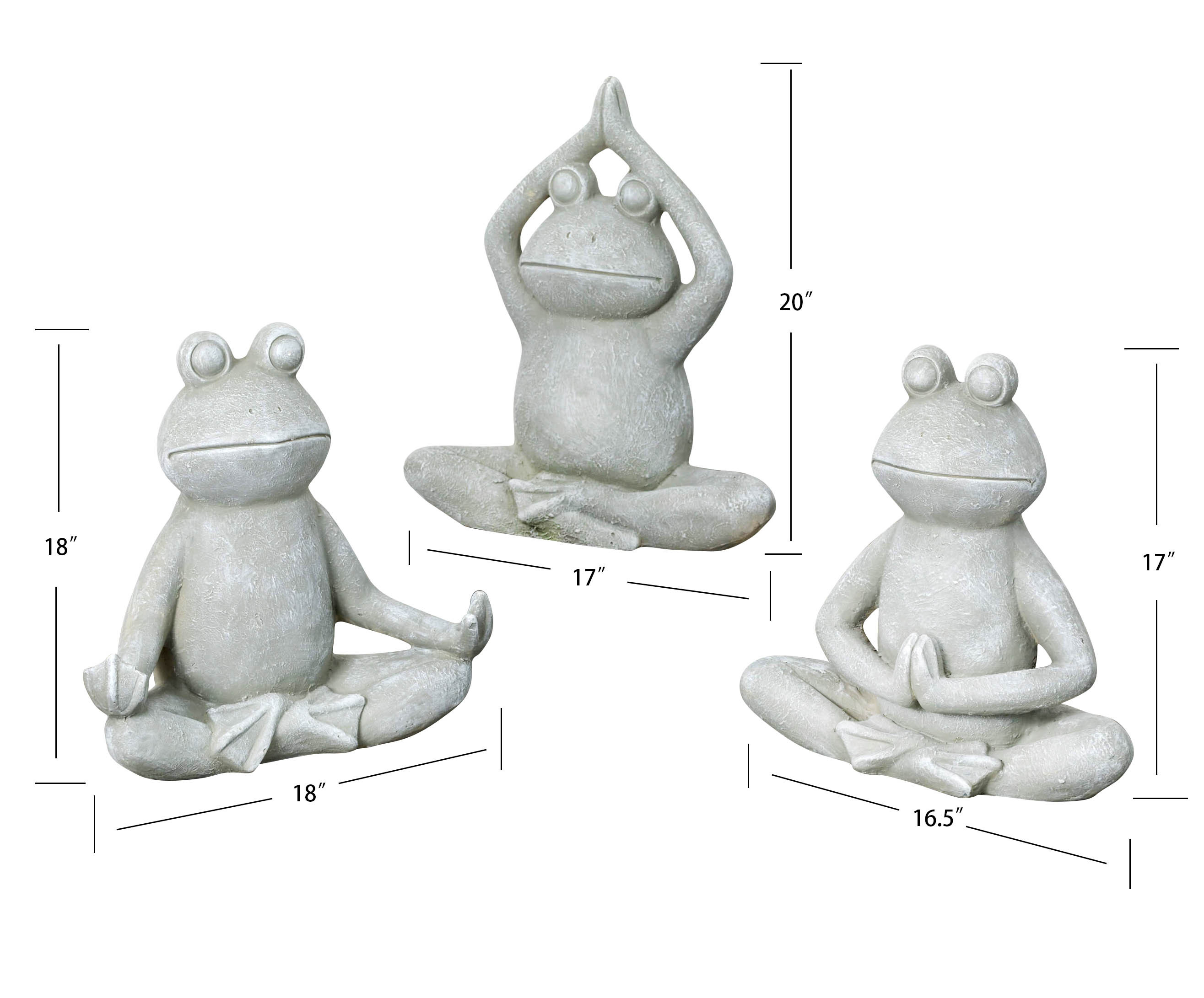 Meditation Frog Statue