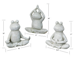Meditation Frog Statue