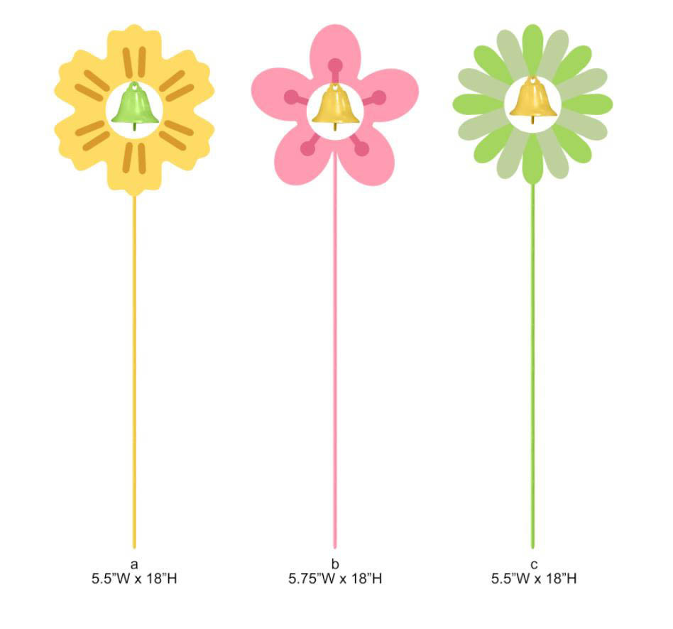 Flower-shaped Garden Picks