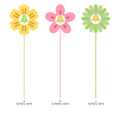 Flower-shaped Garden Picks