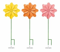 Multi- colored Flower stakes