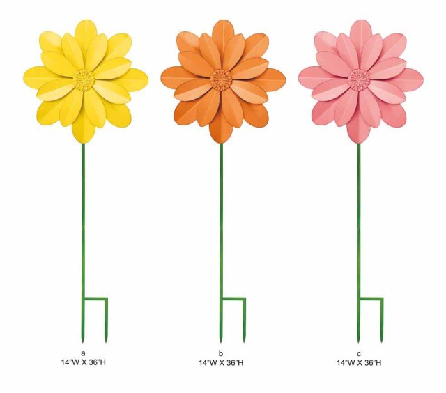 Multi- colored Flower stakes