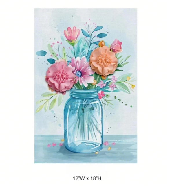 Floral Garden Flag