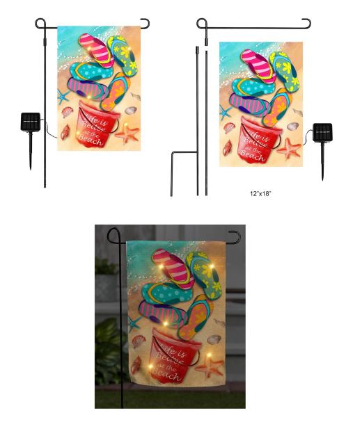 Solar Beach Flag