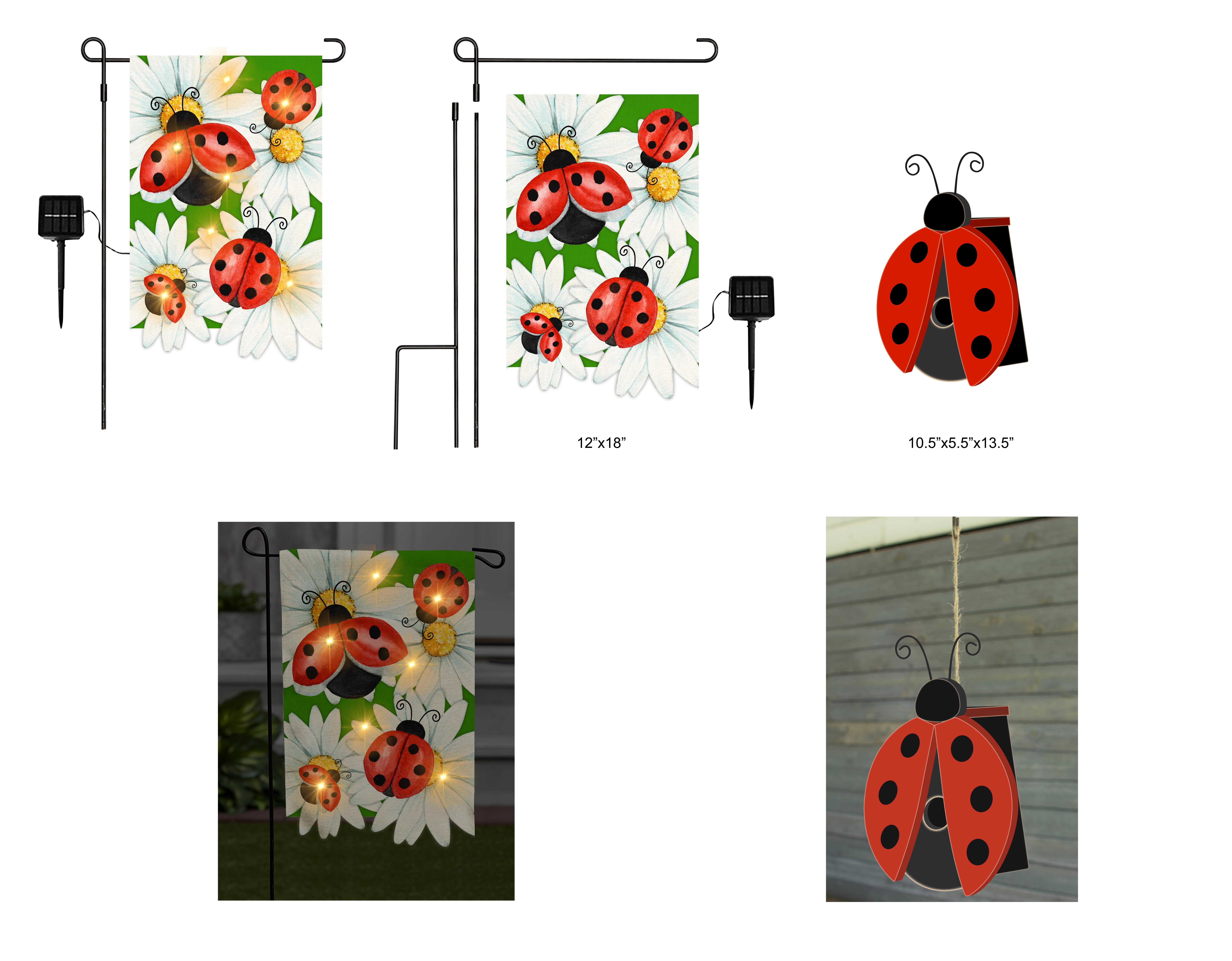 Solar Ladybug Flag