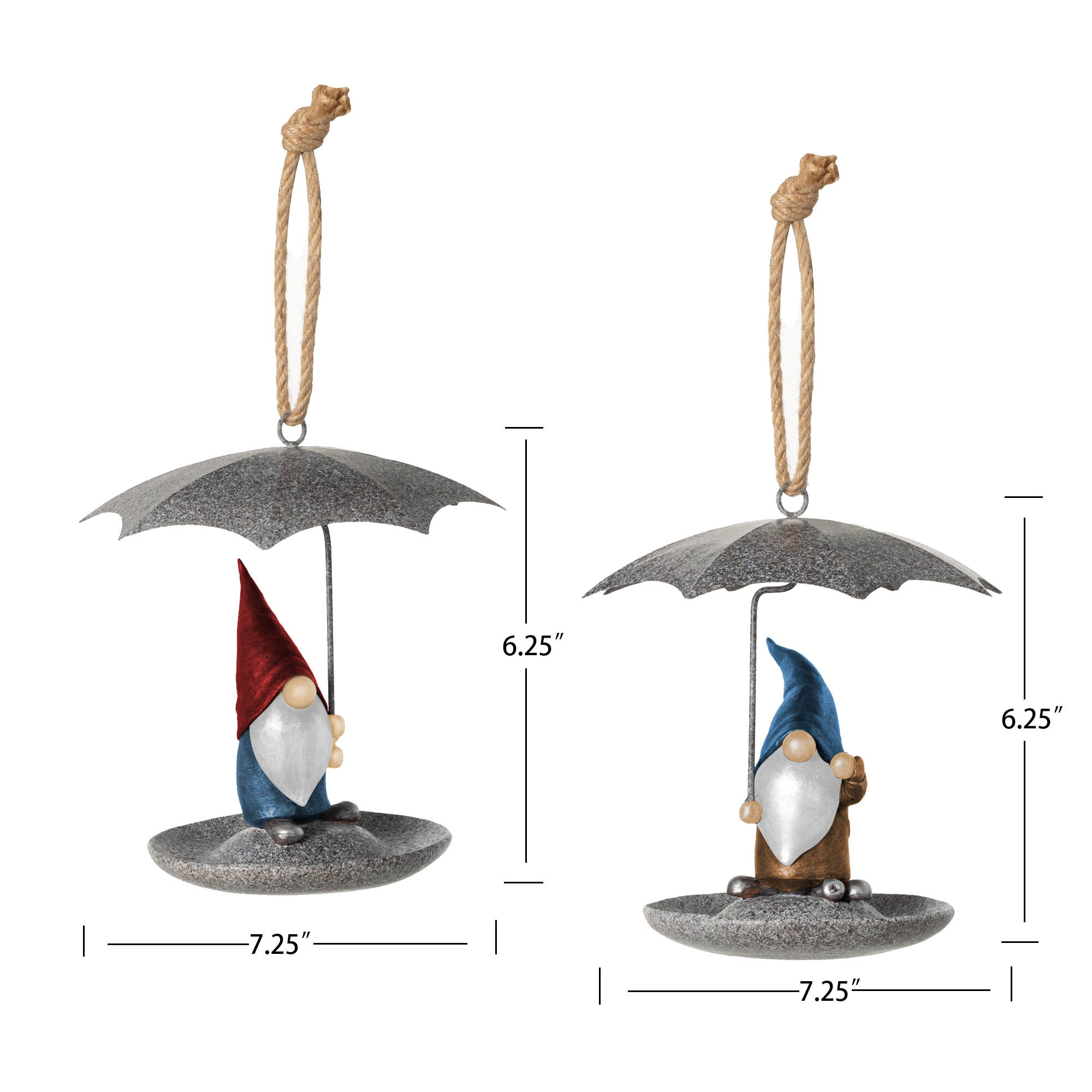 Rainy Day Gnome Bird Feeders＆Baths