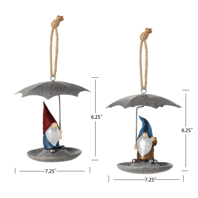 Rainy Day Gnome Bird Feeders＆Baths