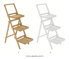 Outdoor Plant Stand - Metal Decorative Garden Patio Plant Stand