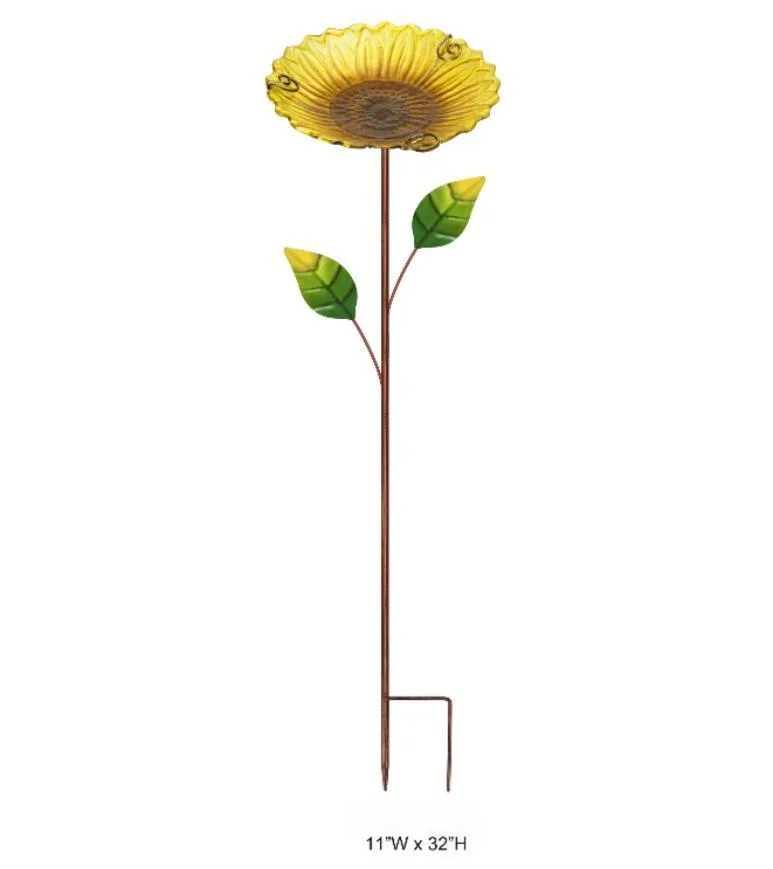 Sunflower Bird Feeder and Bath