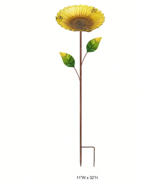 Sunflower Bird Feeder and Bath