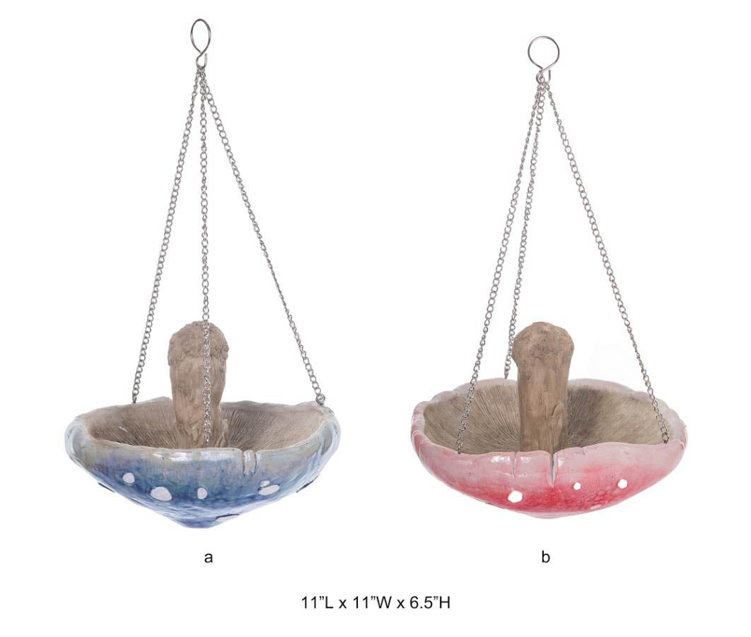 Mushroom Bird Feeder & Bath - Garden Decor & Wholesale Custom Solutions