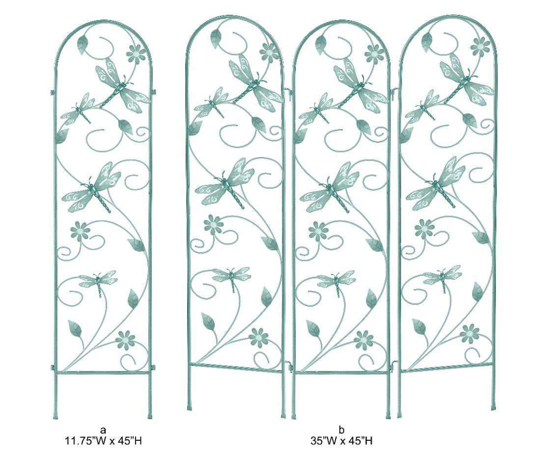 Dragonfly Garden Trellis - Decorative Metal Outdoor Plant Trellis