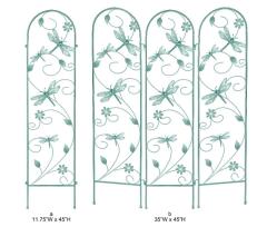 Dragonfly Garden Trellis - Decorative Metal Outdoor Plant Trellis