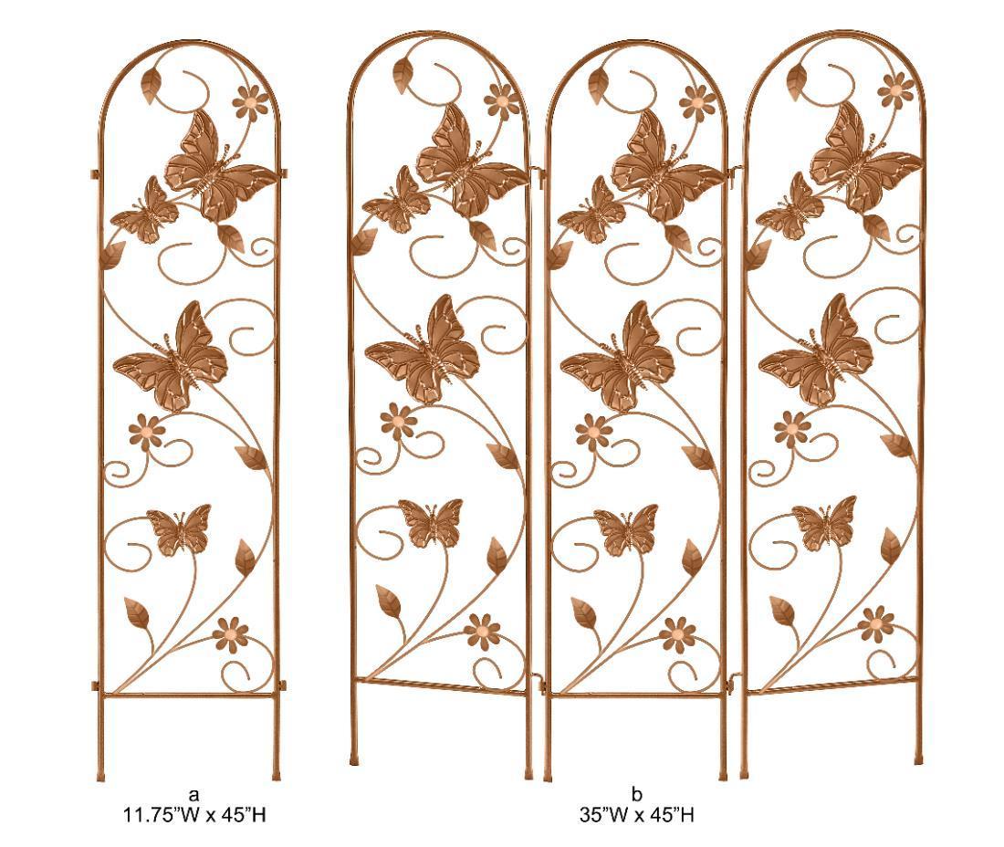 Butterfly Garden Trellis - Decorative Metal Outdoor Plant Trellis