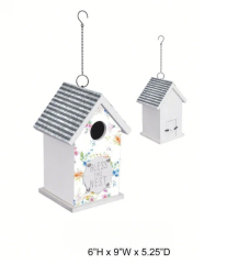 Outdoor Floral Birdhouse