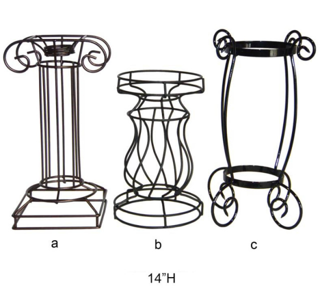 Three Piece Plant Stand Set - Indoor Outdoor Decorative Multi Tier Plant Display Stand Wholesale