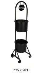 Double Tier Plant Stand - Indoor Outdoor Two Tier Metal Plant Display Stand Wholesale