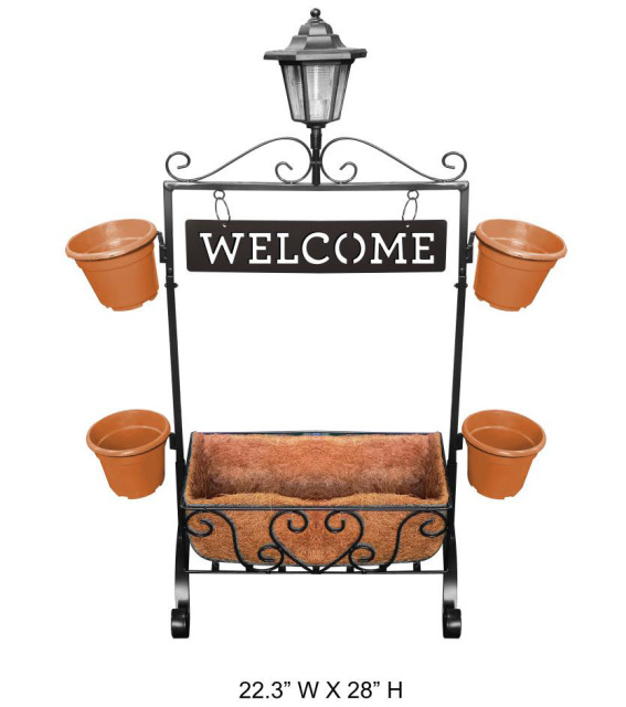 Farmhouse Welcome Sign  Planter