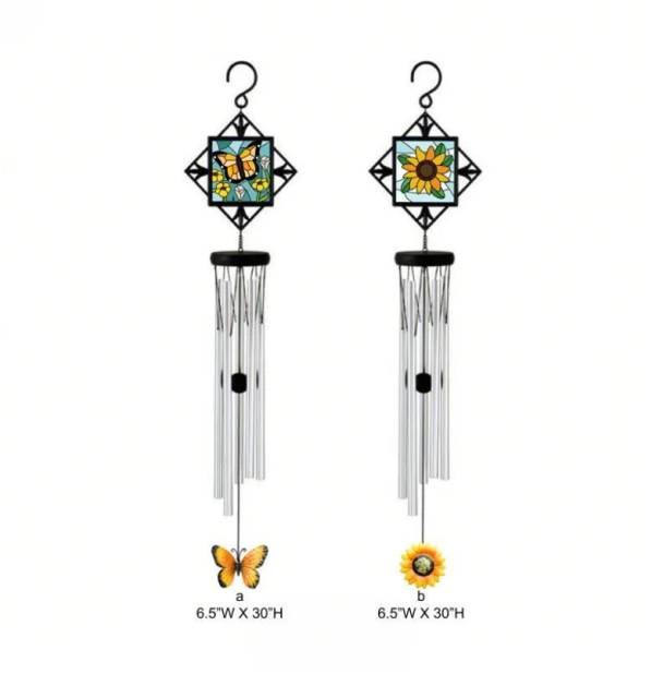 Butterfly & Sunflower Wind Chime
