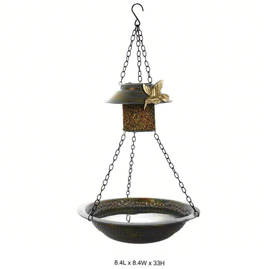 Hanging Bird Feeder & Bath