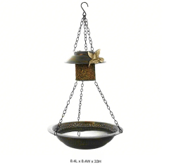 Hanging Bird Feeder & Bath