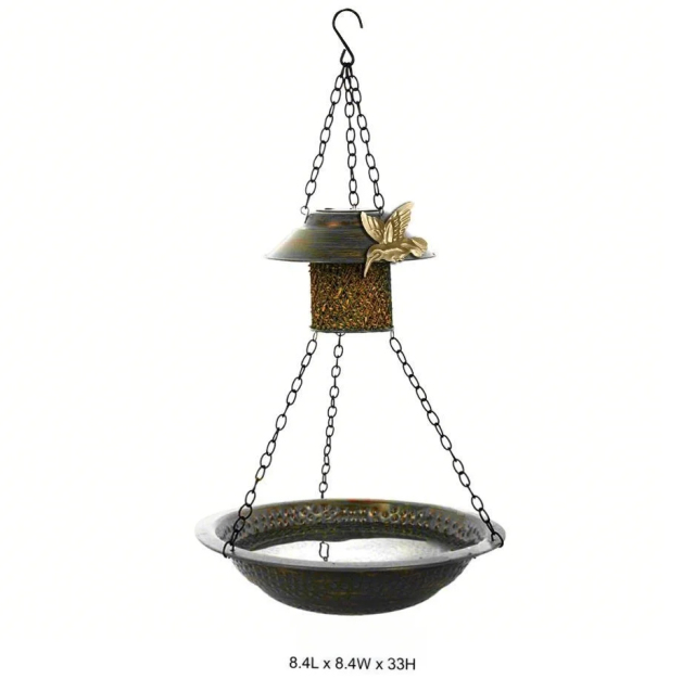 Hanging Bird Feeder & Bath