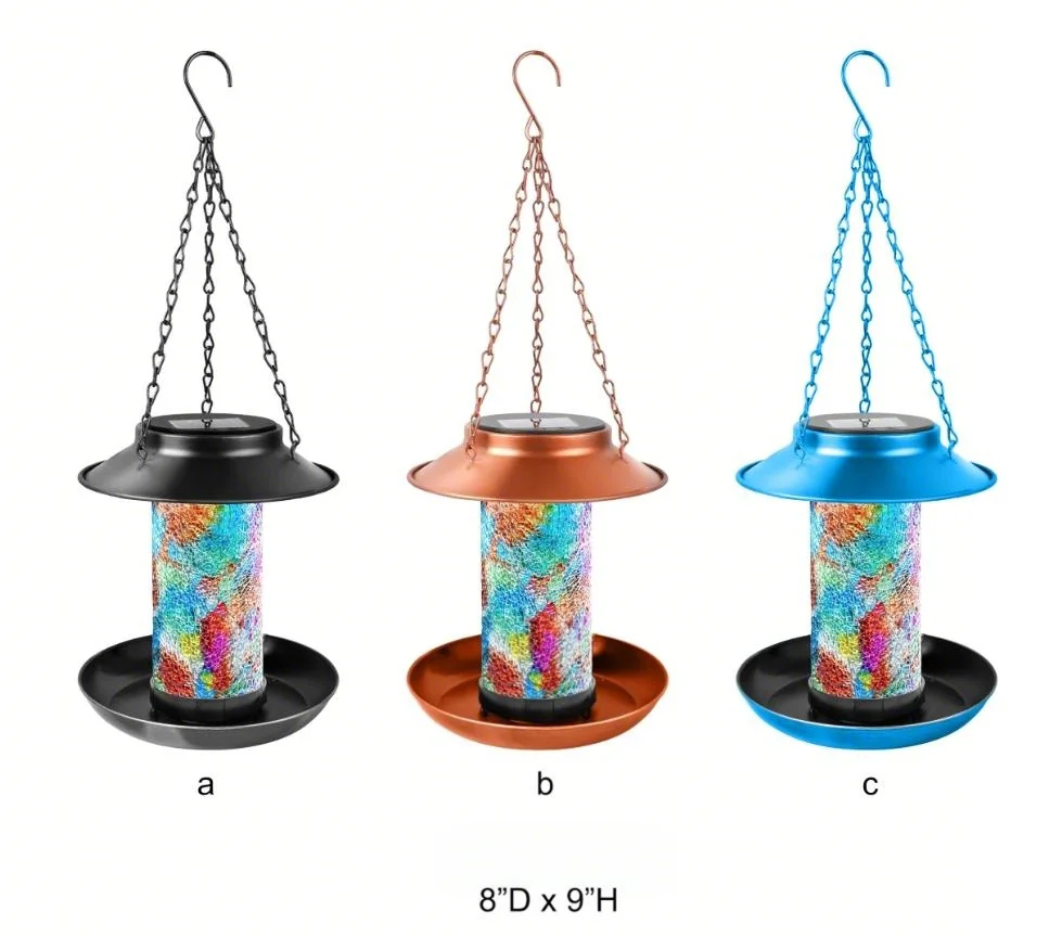 Solar Bird Feeder & Bath