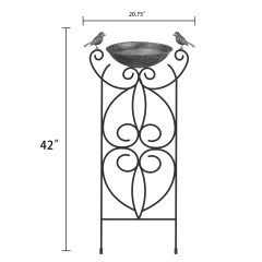 Decorative Metal Bird Garden Trellis for Outdoor Use