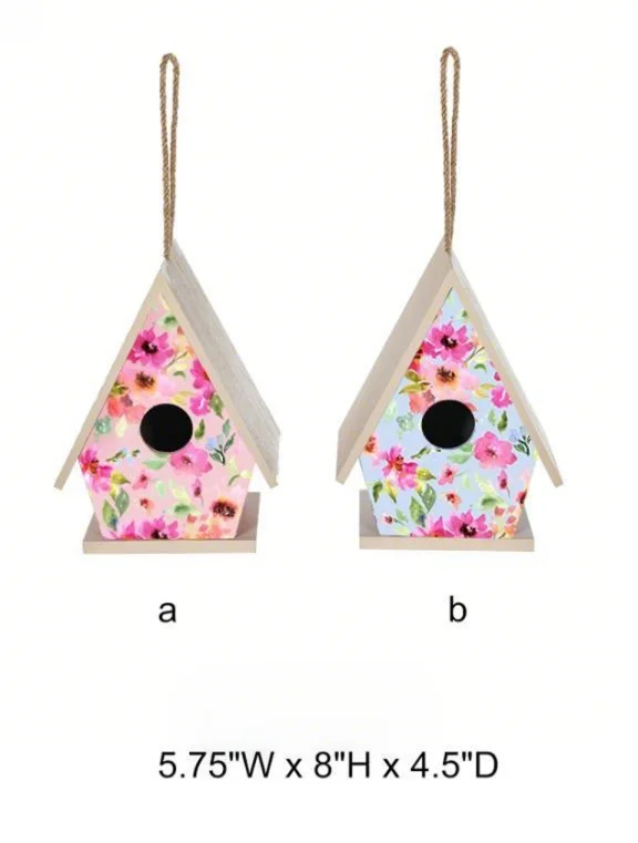 Garden Floral Birdhouse