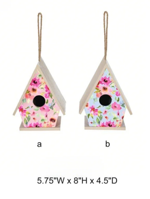 Garden Floral Birdhouse