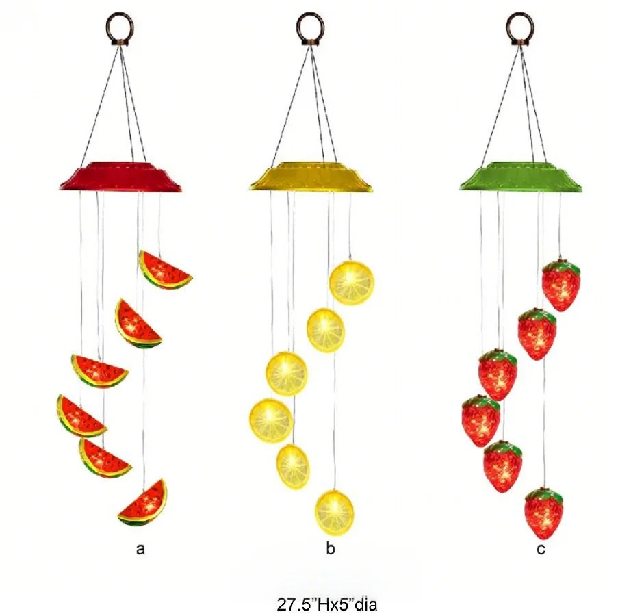 Solar Fruit Wind Chime