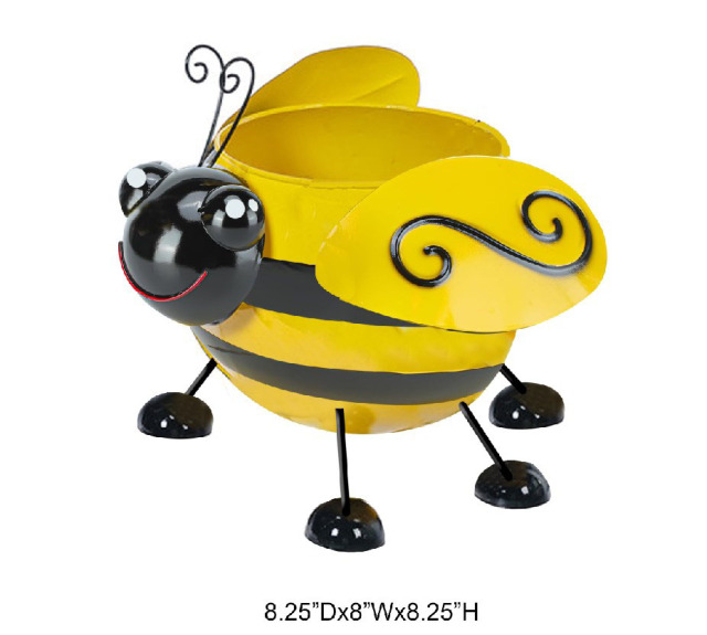 Bee-shaped Metal Planter