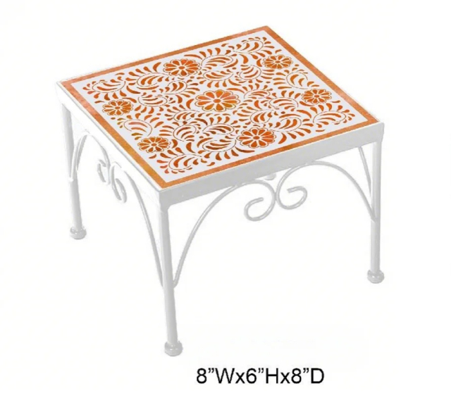 Patterned Plant Stand