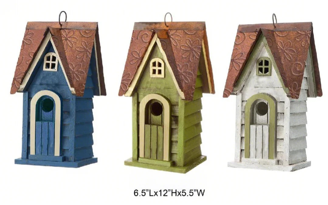 Vintage Metal Birdhouse