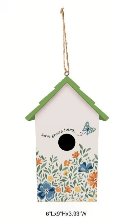 Garden Floral Birdhouse