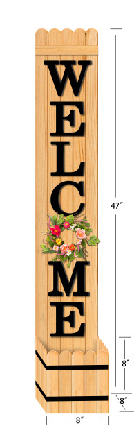 Welcome Porch Leaner Sign