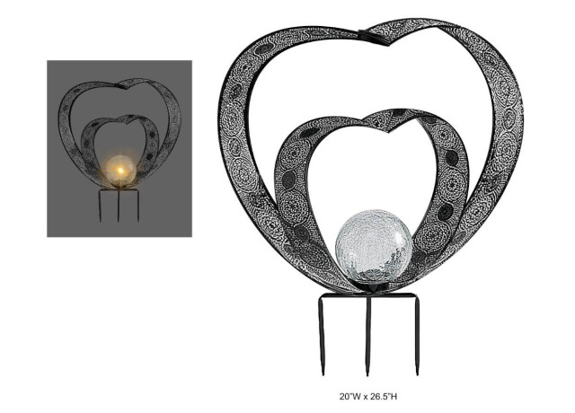 Heart-Shaped Outdoor Lantern