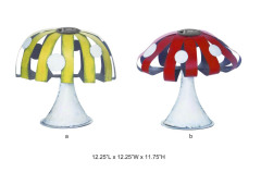 Tri Blossomy Whimsical Metal Mushroom Solar Garden Light - 2 Colors