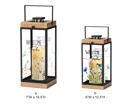 Floral Pattern Outdoor Lantern