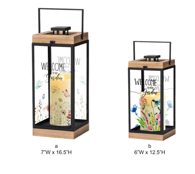 Floral Pattern Outdoor Lantern