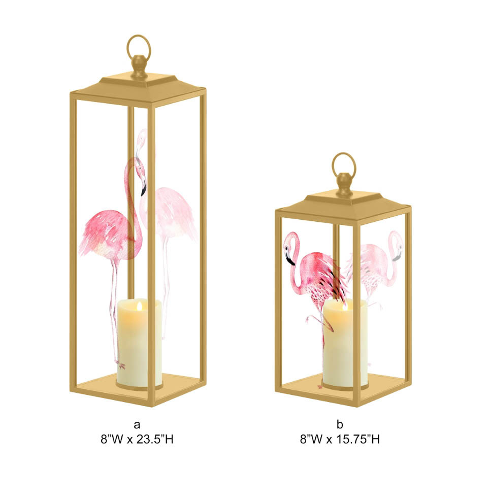 Flamingo Outdoor Lantern