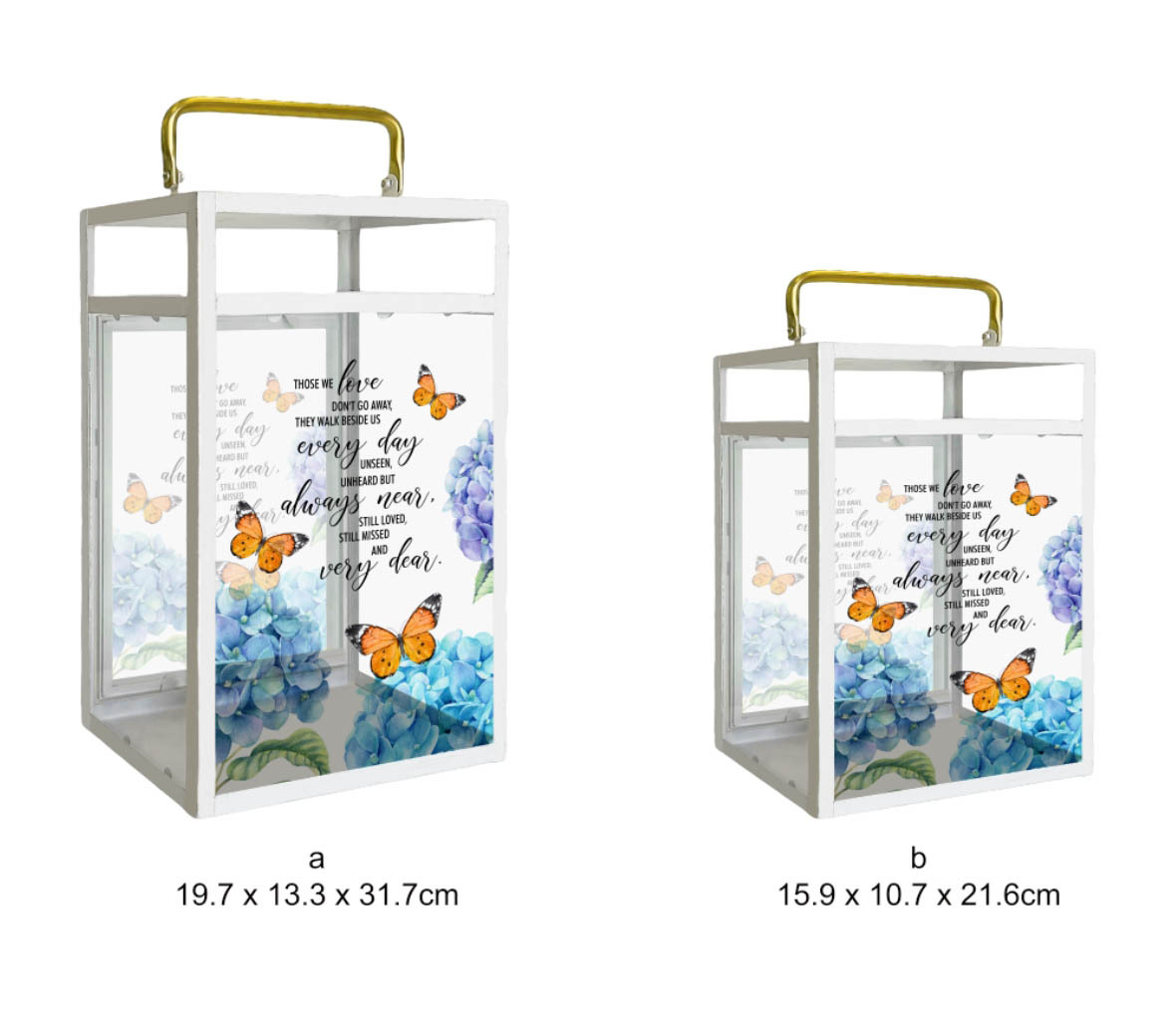 Butterfly Flower Outdoor Lantern