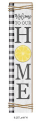 Lemon Stripes Porch Leaner