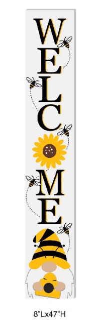 Gnome & Bee Garden Sign