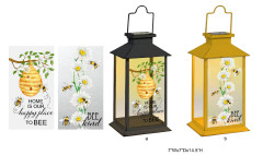 Solar Bee Outdoor Lantern Metal Garden Decorative Lantern
