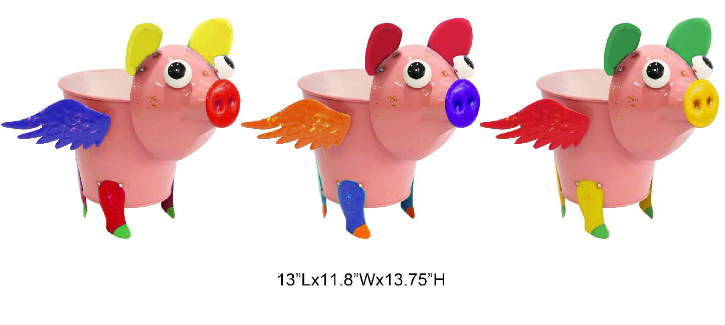 Pig with Wings Classic Resin Planter
