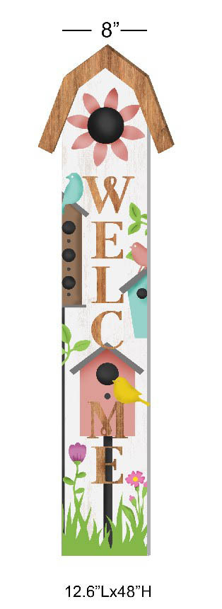 Avian Welcome Porch Leaner Sign
