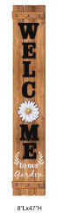 Daisy Fence-shaped Porch Sign